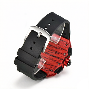 Quartz Date Water Resistant Silicone Strap Watch 42mm Dial Alloy Case Sporty Business Style - Product Image 4