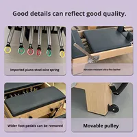 Reformer Pilates professionnel ProReach en bois d'érable avec tour, design écologique et durable, lit de luxe pour usage domestique - Prix usine