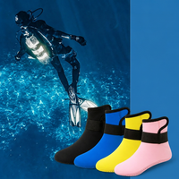 Chaussettes de plongée en néoprène tricotées pour la cheville, avec sangle réglable, 3 mm, antidérapantes, pour la plongée, le surf, la plongée avec tuba, la plage, chaussettes de combinaison