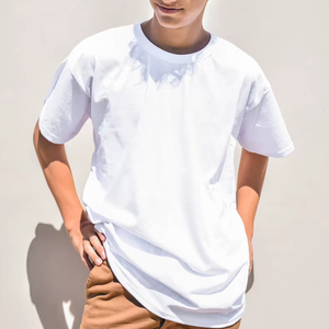 T-shirt Oversize Homme 100% Coton Grammage Lourd Unisexe T-shirt Uni Taille US Personnalisable avec Logo - Product Image 1