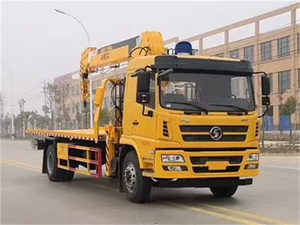 La cina ha fatto il camion di rimorchio del letto piatto del caricatore di auto 10 tonnellate demolitore del carro attrezzi con la gru - Product Image 5