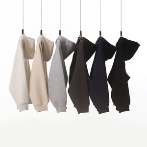 Sudadera con capucha con logotipo personalizado para hombre Sudadera con capucha lisa y bolsillo con cremallera múltiple Abrigo deportivo e informal para hombre - Product Image 3