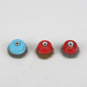 Cepillo de copa de alambre de acero de 75 mm OEM para amoladora angular industrial, bricolaje, uso pesado, acondicionamiento, pulido y eliminación de pintura - Product Image 3