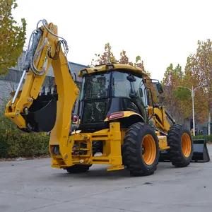 Runtx Trung Quốc Thương hiệu Mới backhoe loader backhoe loader Joystick 4x4 máy xúc loader