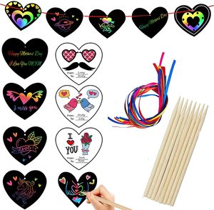 Ensemble de livres d'art en papier à gratter, design personnalisé A4, peinture magique arc-en-ciel, artisanat - Product Image 2