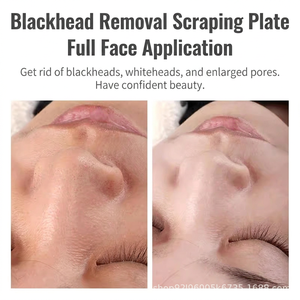 Rouleau facial en jade naturel, planche de massage Gua Sha en forme de cœur, outil de soin de la peau pour le visage et le corps, nettoyage en profondeur des pores et des points noirs - Product Image 6