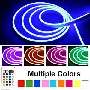 Banqcn personalizzato personalizzato 24V RGB flessibile 16.4 Ft/5m IP67 impermeabile in Silicone Neon striscia Led luci corda per parete - Product Image 2