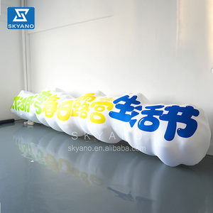 Panneau d'affichage gonflable texte gonflable lettre de mot 3D pour la publicité avec des lumières LED - Product Image 4