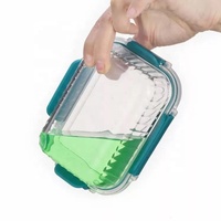 Boîte à lunch étudiante en verre à haute teneur en borosilicate grande capacité avec four à micro-ondes joint spécial bol de riz frais