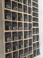 Plaque de numéro de maison en acrylique 3D gaufré de luxe, peinture UV couleur pulvérisée, approvisionnement à long terme pour grands projets de construction