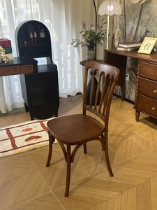 Traditional Wood Spindle <b>Back</b> <b>Chair</b> Solid Wood Frame Living Room Furniture Antique Style Home <b>Chair</b> for Hard Floor - Product Image 2