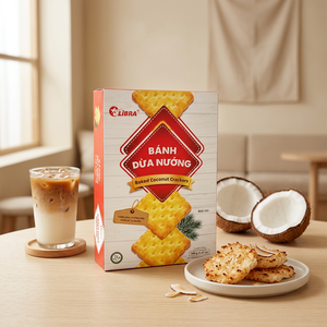Prix d'usine : Le nec plus ultra de la croquantise pour votre café chaud : Biscuits Atela à la noix de coco 189g |   Fabricant de Marques Privées ODM - Product Image 1