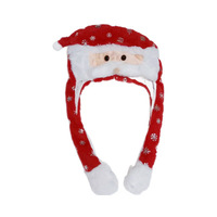 Botu Haute Qualité Polyester Orignal Manuel Père Noël Chapeaux De Noël Orignal Oreilles Jouet Chapeau De Noël En Peluche Lapin Oreille Mobile Chapeau