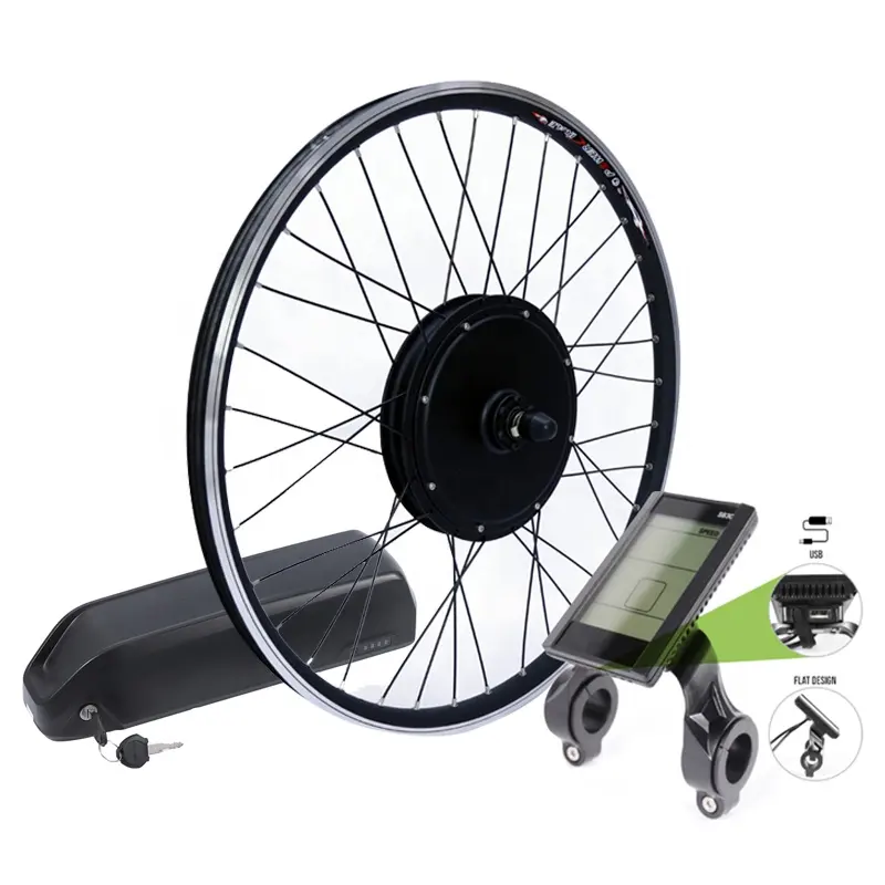 Cost effective Front Rear Wheel Ebike 48V 1000W 20-28 Inch 700C electric bike conversion kit with best sale battery