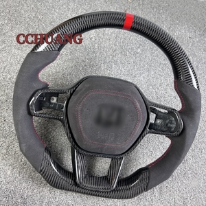 พวงมาลัยคาร์บอนไฟเบอร์ปลอมแปลง<span class=keywords><strong>สี</strong></span>ฟ้าสำหรับ the2020 2021 <span class=keywords><strong>2022</strong></span> 2023 2024 Honda <span class=keywords><strong>Civic</strong></span> 11TH CRV Accord 11TH กำหนดเองได้ - Product Image 6