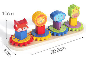 Dropshipping Products 2026 Direct Factory Sale DIY Desktop <b>Educational</b> <b>Toys</b>-Gear Building Blocks Wooden <b>Toys</b> - Product Image 6