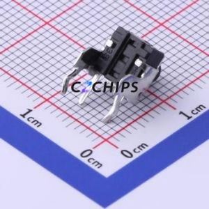 K2-1102BQ-G4CW-01 Tactile Switch Bent Lead Through Hole,6x6mm Switch 2.5N Right Angle Insert 6mm 6mm - Product Image 2