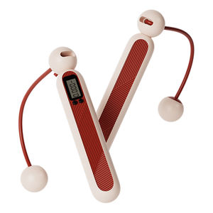 कूद रस्सी के साथ डिजिटल काउंटर और विरोधी-घुमावदार गेंद असर भारित संभाल समायोज्य लंबाई और लघु रस्सी - Product Image 4