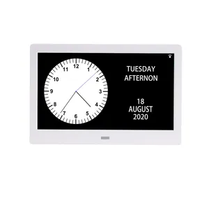 Wholesale alarm clock 10 minutes-Large Simple Weather Station Display 10 inch Digital Calendar WIFI Clock With Alarm Medication Reminder For Dementia