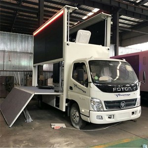 รถบรรทุกโฆษณาเคลื่อนที่ติดตั้งจอ LED 3 ด้าน P4 คุณภาพดี ยี่ห้อ Foton ลดราคาพิเศษ - Product Image 1