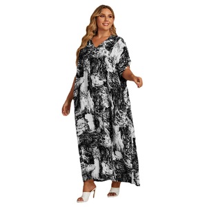 Nueva venta al por mayor de las señoras de talla grande, <span class=keywords><strong>vestidos</strong></span> de mujer precio barato verano primavera Maxi vestido/ - Product Image 5