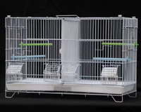 Poignée de transport facile Accessoires de cage pour perroquets d'élevage Cage à oiseaux Cage pour animaux d'élevage en acier inoxydable Gaiolas Para Passaros