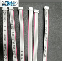 Konektor Terminal Kabel Pita Abu-abu MX1.25mm Kepala Tunggal/Ganda 2651 28AWG Tembaga Berlapis Timah 300V Berisolasi PVC 2-8P