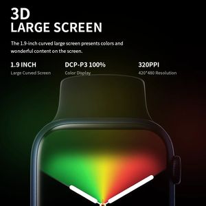 Montre connectée HW67 Plus à prix d'usine, NFC, charge sans fil, écran de 1,9 pouce, série <span class=keywords><strong>7</strong></span>, étanche, Reloj Inteligente, montre intelligente - Product Image 6