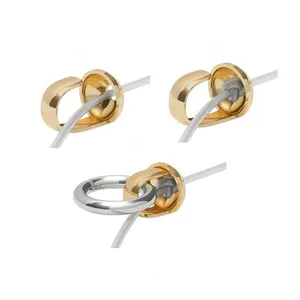 Permanet 14K Vàng Đầy Đồng Bằng Bead Tip Cho Tự Làm Đồ Trang Sức Làm Nguyên Liệu Câu Cá Chủ Đề End Clasp