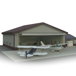 Sẵn Sàng Thực Hiện Hiện Đại Lớn Tuổi Thọ Prefab Kim Loại Kết Cấu Thép Máy Bay Hangar - Product Image 1