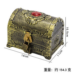 ของเล่นกล่องสมบัติโจรสลัดขายดีปี 2024 ของตกแต่งกล่องสมบัติสำหรับเด็ก กล่องสมบัติสไตล์วินเทจ ขายส่ง - Product Image 3