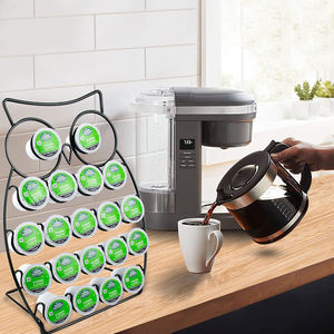 1 Soporte para Cápsulas <span class=keywords><strong>de</strong></span> Café <span class=keywords><strong>de</strong></span> Acero Inoxidable Negro, Ahorra Espacio, Organizador <span class=keywords><strong>de</strong></span> Barra con Dispensador <span class=keywords><strong>de</strong></span> Cápsulas - Product Image 4