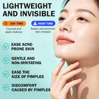 Patchs anti-acné personnalisés en hydrocolloïde à l'acide salicylique, transparents, invisibles, solubles, à micro-aiguilles, OEM, patchs anti-boutons à micro-aiguilles