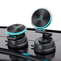 Support de téléphone de voiture pliable en ABS avec ventouse, fixation adhésive, tapis antidérapant, mains libres, chargeur sans fil avec port Type-C Qi2.0