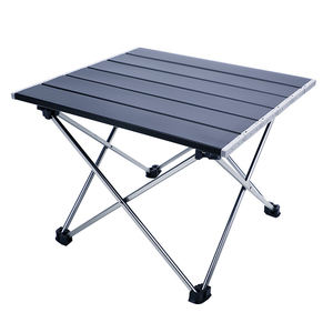 Mesa Auxiliar para Exteriores, Ligera, Compacta, Plegable, con Superficie de Aluminio, Portátil, para Camping, Mesa de Metal para Picnic - Product Image 5