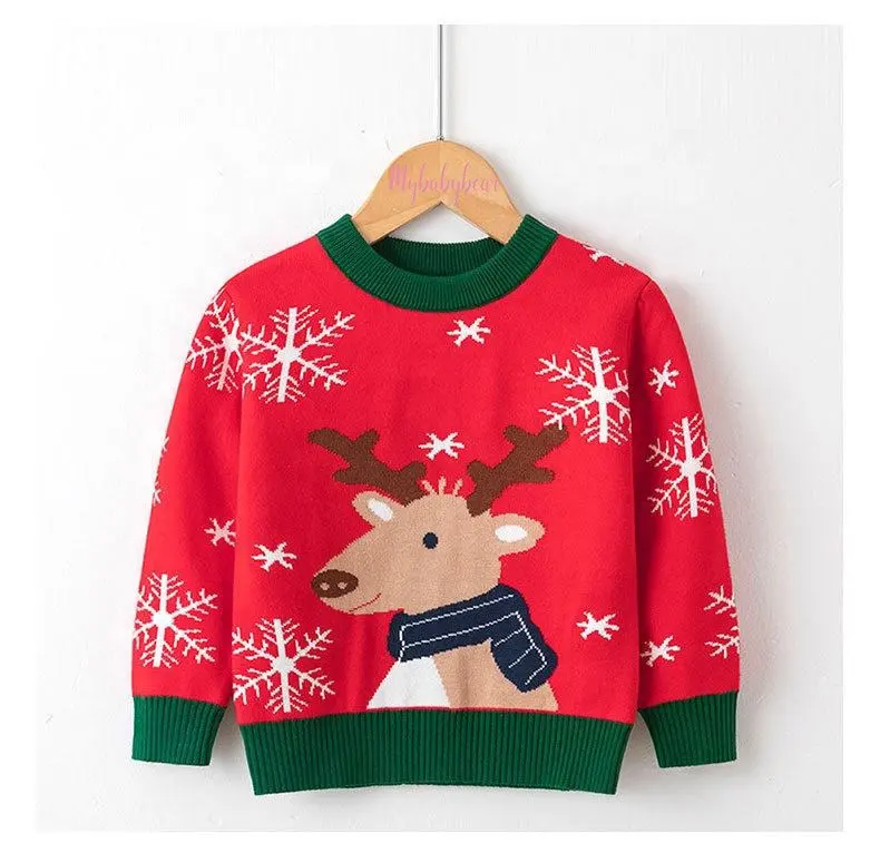 Herfst Winter Jongens Kleding Peuter Pullover Cartoon Truien Gebreide Kerst Trui Voor Kinderen