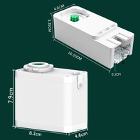 Motor Tirai Pintar ZigBee Mini Tersembunyi, Rel Tirai Elektrik, Jalur Motorisasi, Lipatan Gelombang S, Penggerak Senyap, Colokan EU UK US AU
