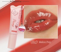 Baume à lèvres effet crème glacée avec pendentif, gloss hydratant, rouge à lèvres hydratant longue durée pour des lèvres pulpeuses