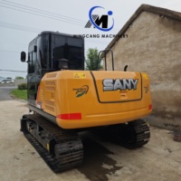 Mini-excavatrice sur chenilles SANY SY95C de 9,5 tonnes, moteur Isuzu d'origine, haute flexibilité, excellent état, pour usage municipal