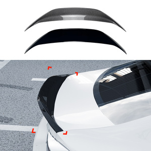 Rear Spoiler For Toyota GT86 Subaru BRZ Scion FR S 2013 2020 Piano Black Carbon Fiber Texture ABS Ducktail Trunk Lip - Product Image 1