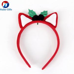 กิ๊บติดผมแฟนซีแบบกำหนดเอง อุปกรณ์ตกแต่งปาร์ตี้ขนปุย ของตกแต่งบูธถ่ายรูป กิ๊บติดผมเขากวางคริสต์มาส - Product Image 4