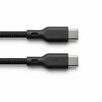 Câble USB2.0 C vers C 5 cœurs PD, Max 3A, 30W, Câble tressé en nylon, Débit de transfert de données maximal 480 Mbps