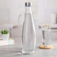 Bouteilles en verre pour eau minérale personnalisées 500 ml 150 ml 100 ml, bouteilles d'eau minérale vides, bouteille en verre pour eau minérale