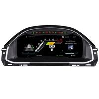 Monitor Digital para Automóvil de 12.3 Pulgadas, Plug-And-Play, con Temperatura del Aceite y TPMS, Color Negro, Instalación Directa para VW Bora 2016-2018