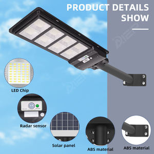 Lampe <span class=keywords><strong>solaire</strong></span> LED extérieure intégrée à télécommande, étanche IP65, haute luminosité, 120W 180W, éclairage <span class=keywords><strong>solaire</strong></span> de rue - Product Image 3