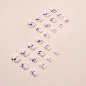 24 <span class=keywords><strong>faux</strong></span> <span class=keywords><strong>ongles</strong></span> carrés de style <span class=keywords><strong>chinois</strong></span> en ABS, longueur moyenne, à presser, pour doigts - Vente en gros - Product Image 5