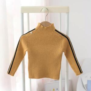 Suéter KS7076 a Rayas con Mangas Largas para Niños de 1 a 5 Años, Suéter de Cuello Alto para Niños - Product Image 2