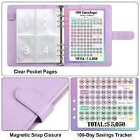 Carnet de notes en gros pour cadeaux de festival, couverture colorée, avec tableau de défi et d'incitation à l'épargne personnalisé, usine de fabrication