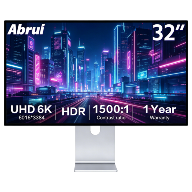 32inch 6K All-aluminum 6016x3384 PC Office 32 Inch Monitor Glossy Screen Matte Soft Light Display Monitor With Bracket