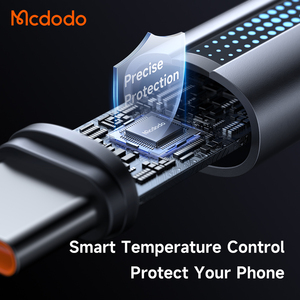 MCDODO 574 mới đến màu xanh hơi thở ánh sáng Cáp dữ liệu sạc nhanh 100W PD e-mark chip PPS QC máy tính xách tay đa chức năng bện - Product Image 6